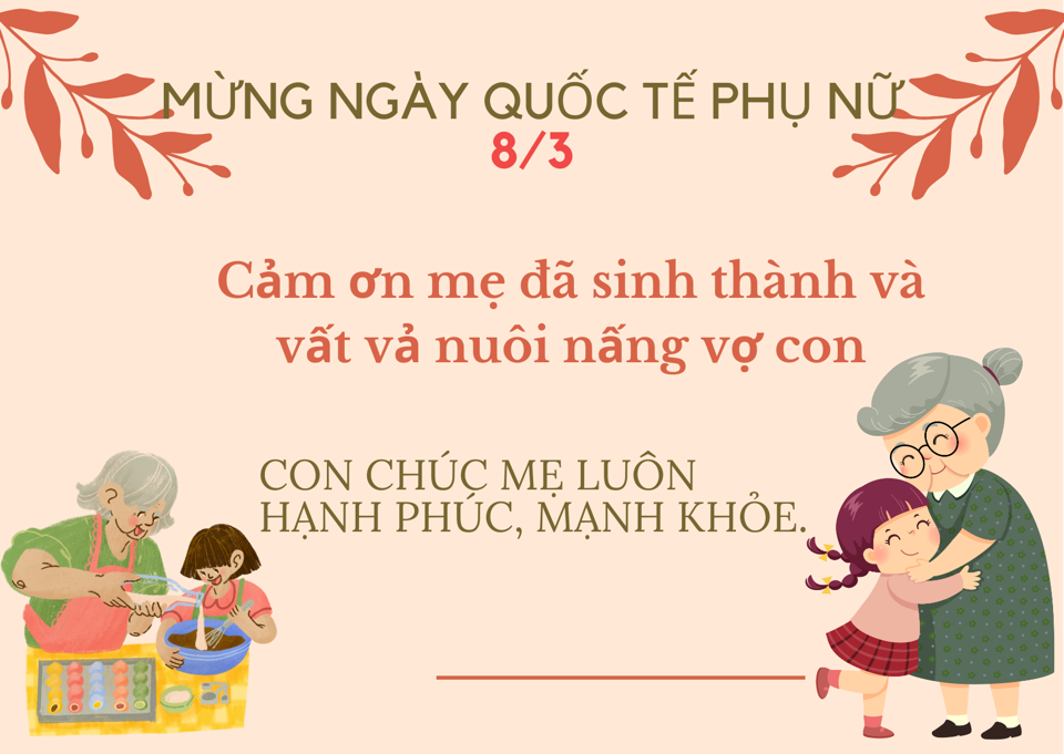 Lời Chúc 8/3 Cho Mẹ Vợ