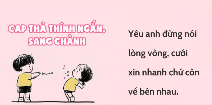 Cap Thả Thính Đám Cưới Dành Cho Hội Độc Thân