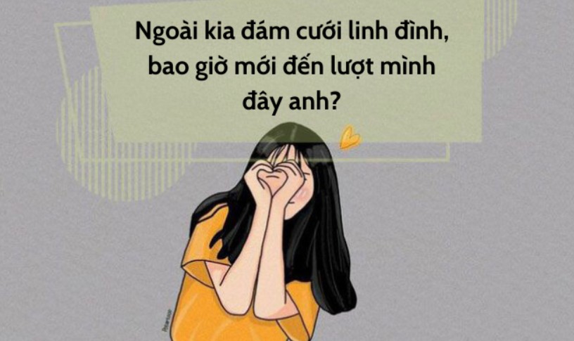 Cap Thả Thính Đám Cưới Dành Cho Hội Đã Có Người Yêu