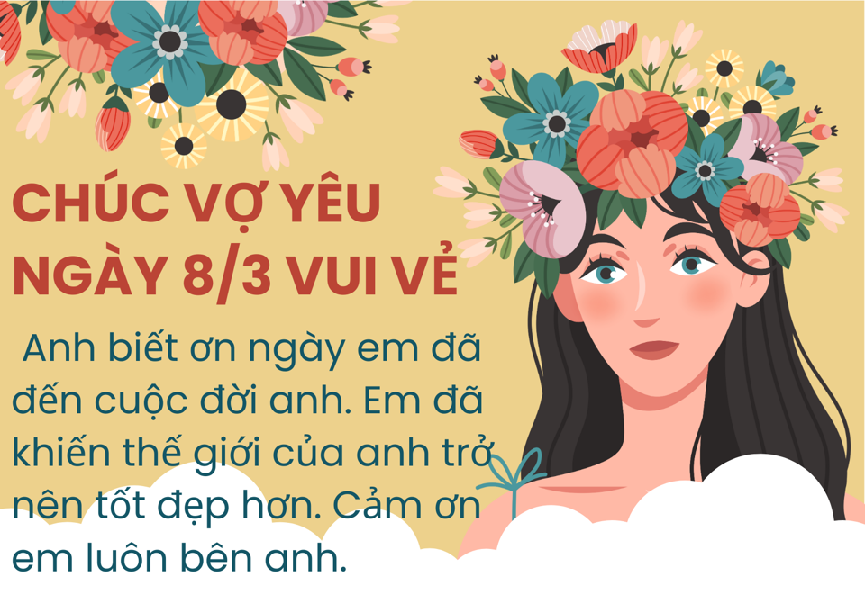 Lời chúc 8/3 dành cho vợ